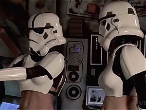 Parody - two Storm Troopers enjoy some Wookie hard-on